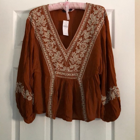 American Eagle Outfitters Tops - Burnt orange blouse